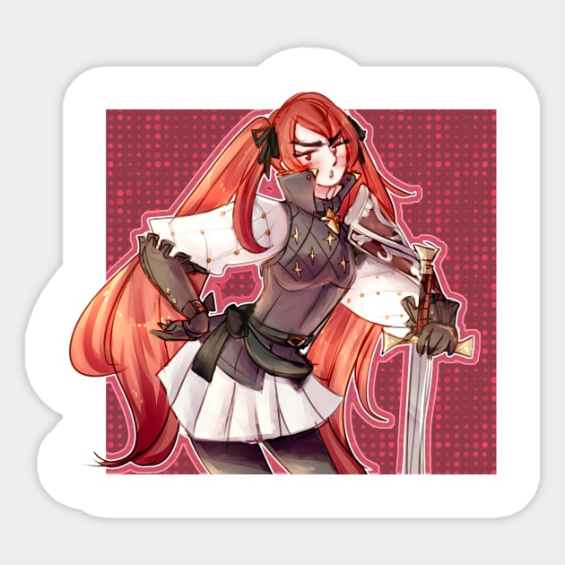 Scarlet Mercenary Sticker by lythweird